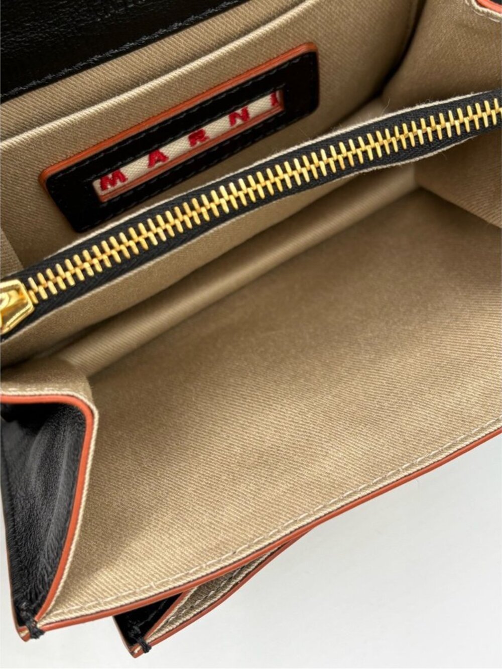 Marni Mini Trunk Bag Black Leather Crossbody Gold Hardware NWOT - Picture 11 of 13